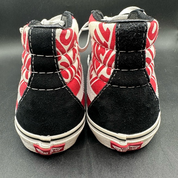 Vans Sk8-Hi (Otw Quarter) Men's Size 7 Shoes Red/Black Womens 8.5 - Picture 4 of 6